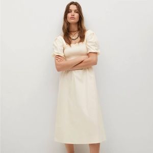 SOLD OUT Rare find Mango cream Midi Dress  Small